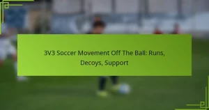 3V3 Soccer Movement Off The Ball: Runs, Decoys, Support