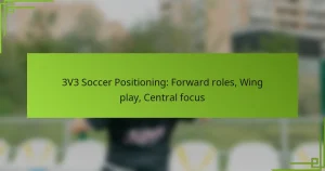 3V3 Soccer Positioning: Forward roles, Wing play, Central focus